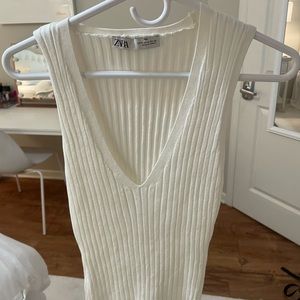 Zara white tank